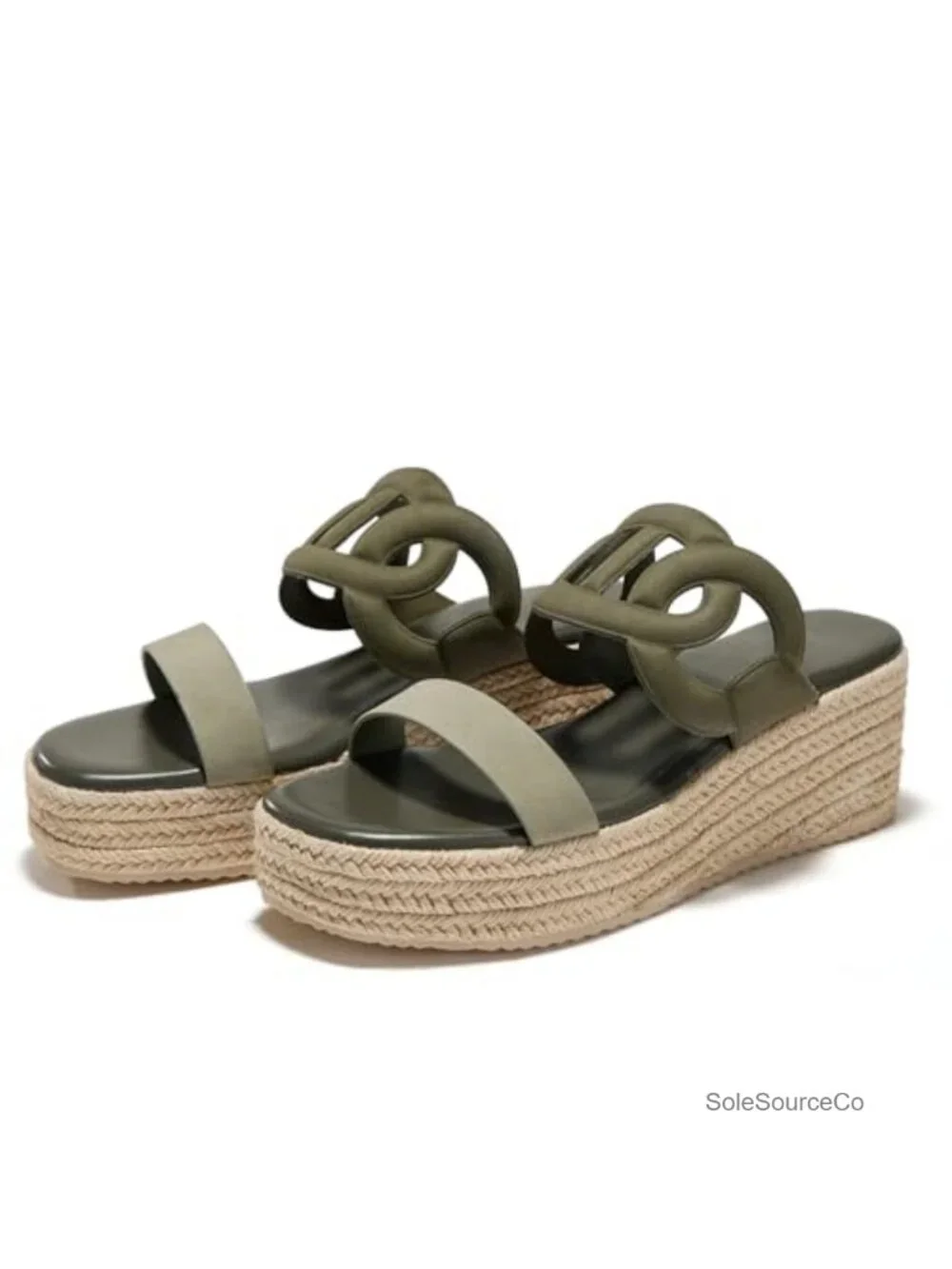 Boho Slip On Espadrille Wedge Sandals Womens Faux Suede Platform Memory Foam
